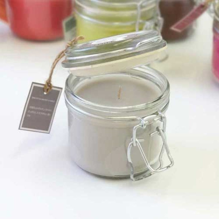 SHESAY Biscuit Glass Pot Candles