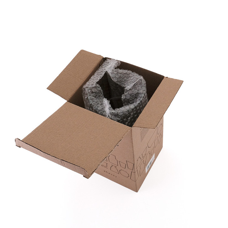 SHESAY Wide-mouthed Glass Flower Vase