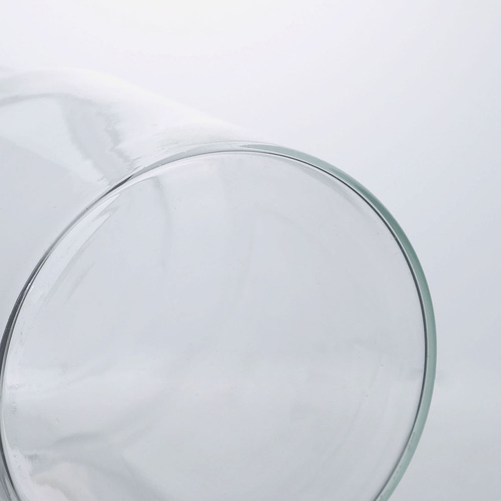 SHESAY Wide-mouthed Glass Flower Vase