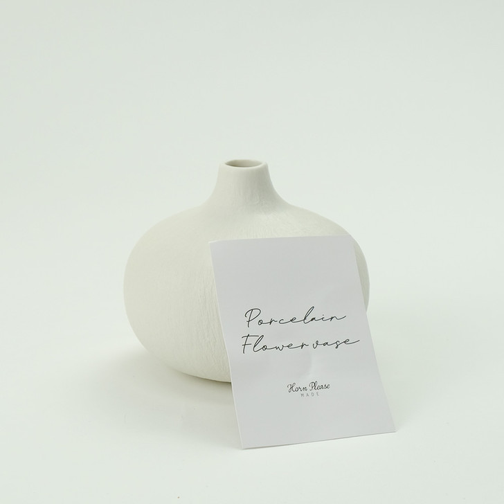 SHESAY Matte Porcelain Flower Vase Rotando