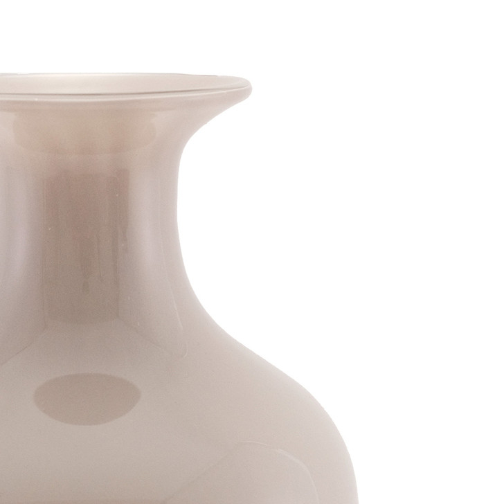 SHESAY Milky Glass Flower Vase 