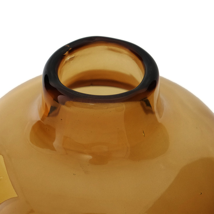 SHESAY Colored Glass Flower Vase Plump