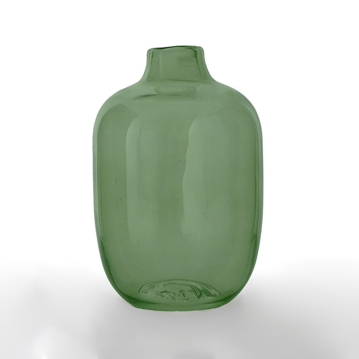 SHESAY Colored Glass Flower Vase Plump