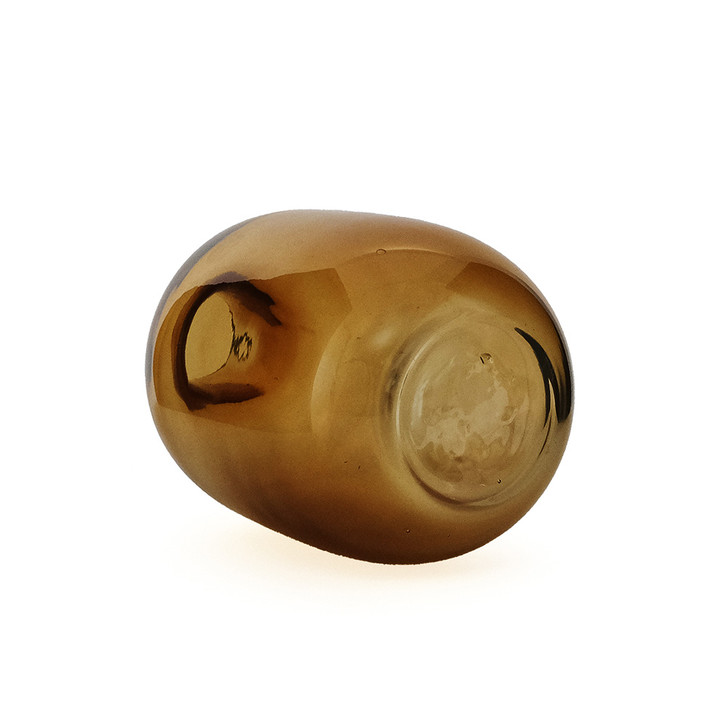 SHESAY Colored Glass Flower Vase Plump