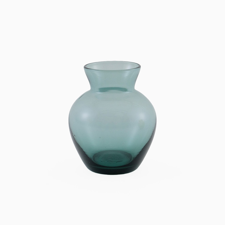 SHESAY Adorable Rounded Small Glass Flower Vase 