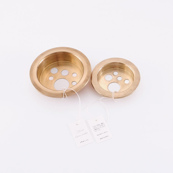 SHESAY Brass Tray for Flowers