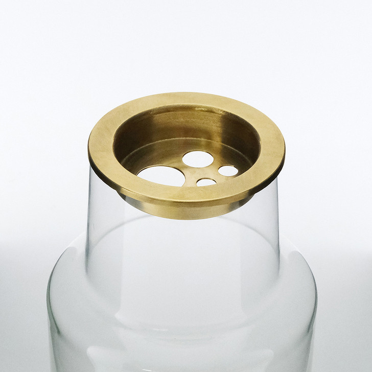 SHESAY Brass Tray for Flowers