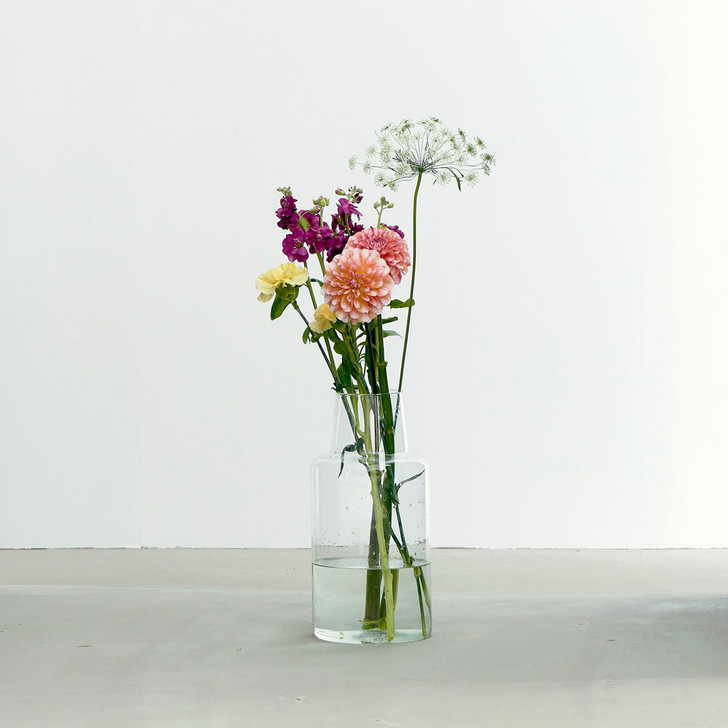 SHESAY Large Crown Glass Flower Vase Locate