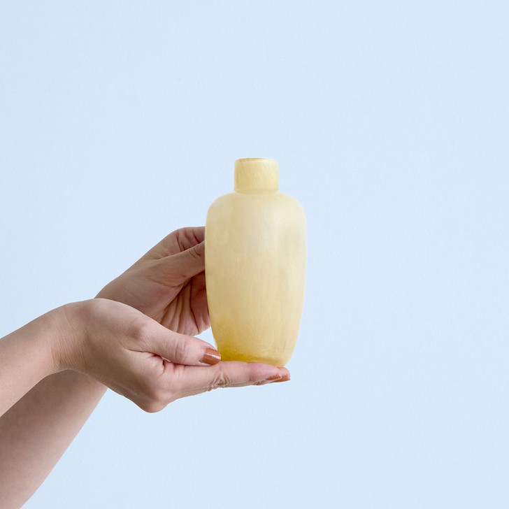 SHESAY Slim Milky Glass Flower Vase