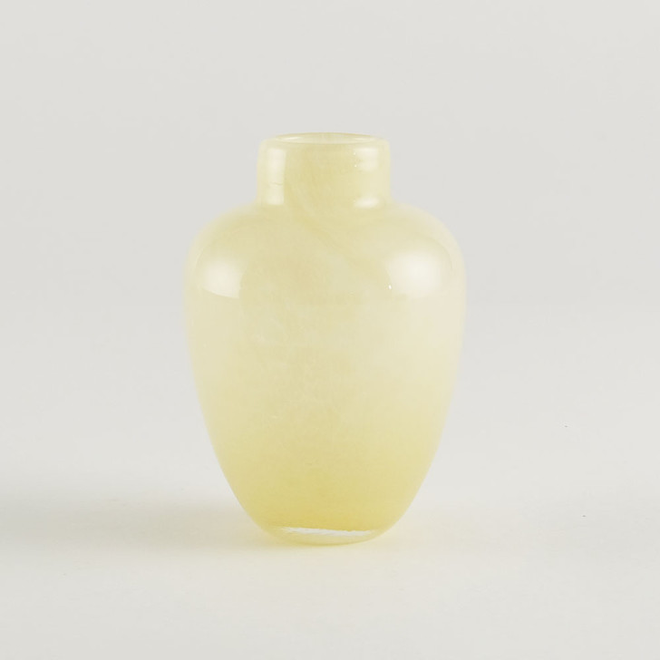 SHESAY Plump Milky Glass Flower Vase Standard
