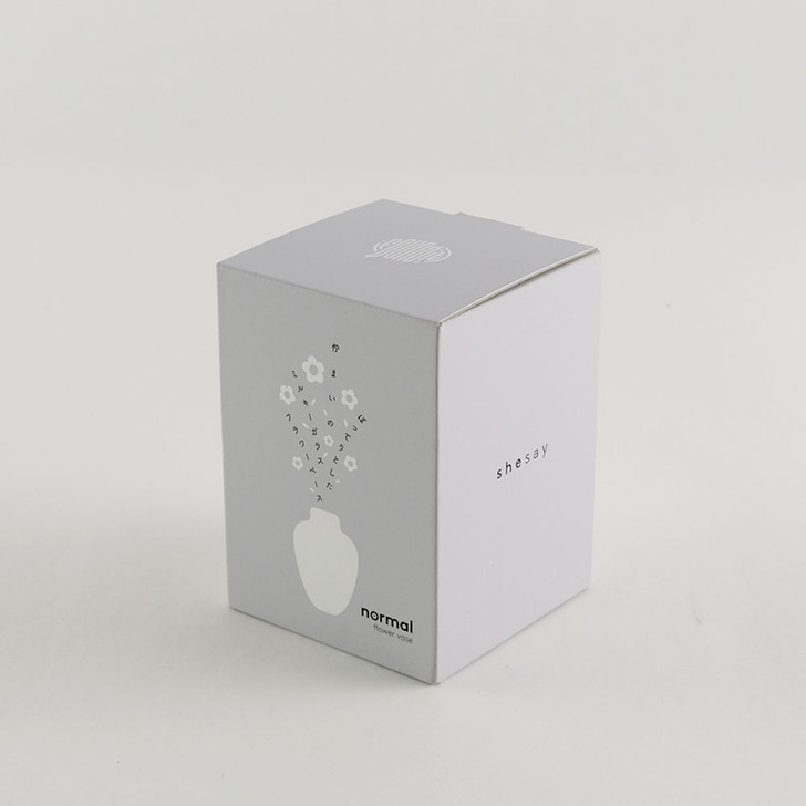 SHESAY Plump Milky Glass Flower Vase Standard