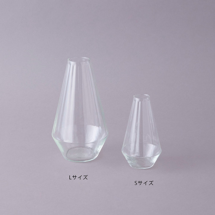 SHESAY Crown Glass Growth Line Flower Vase Muffle