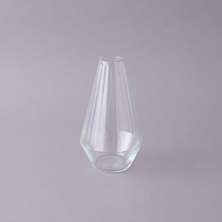 SHESAY Crown Glass Growth Line Flower Vase Muffle