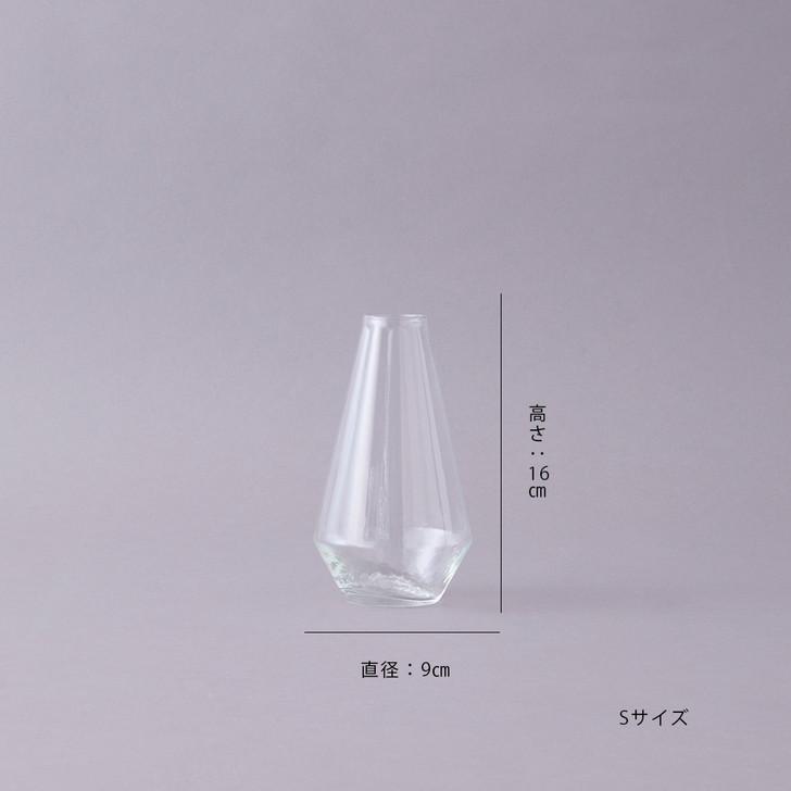 SHESAY Crown Glass Growth Line Flower Vase Muffle