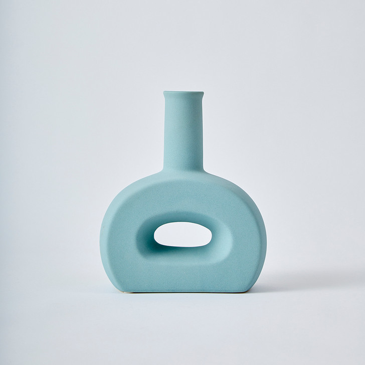 SHESAY Porcelain Flower Vase Atre Wide