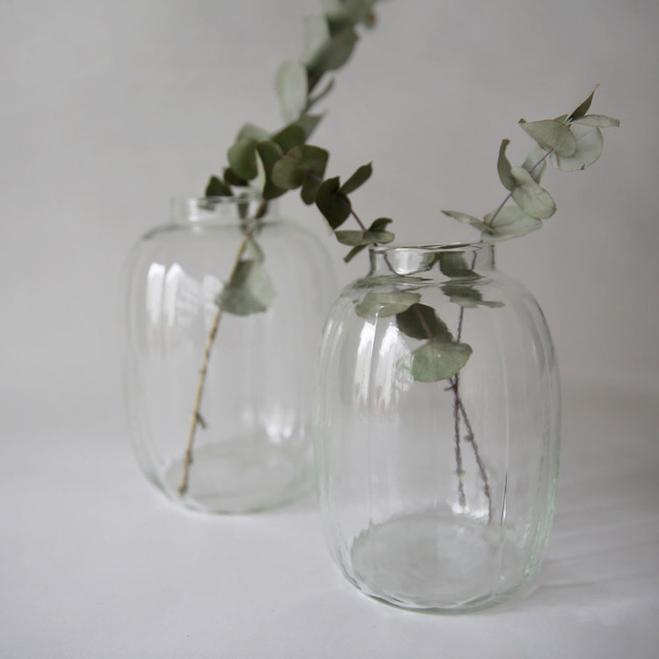 SHESAY Crown Glass Broadline Flower Vase