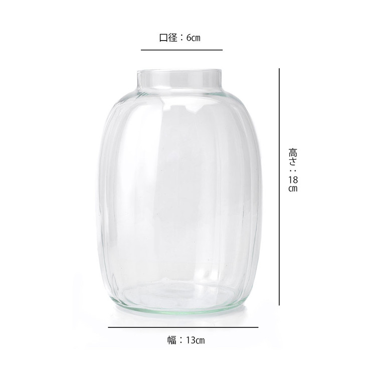 SHESAY Crown Glass Broadline Flower Vase