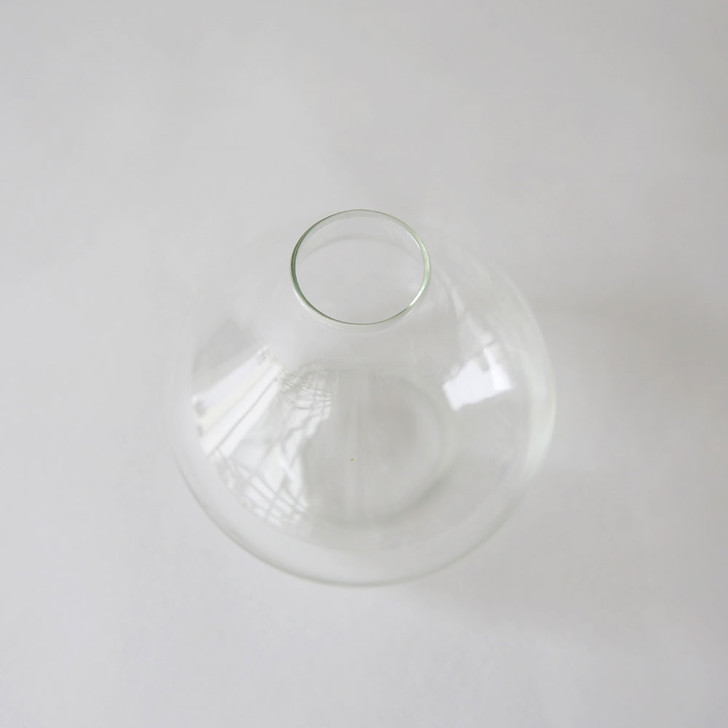 SHESAY Crown Glass Flower Vase Maroon