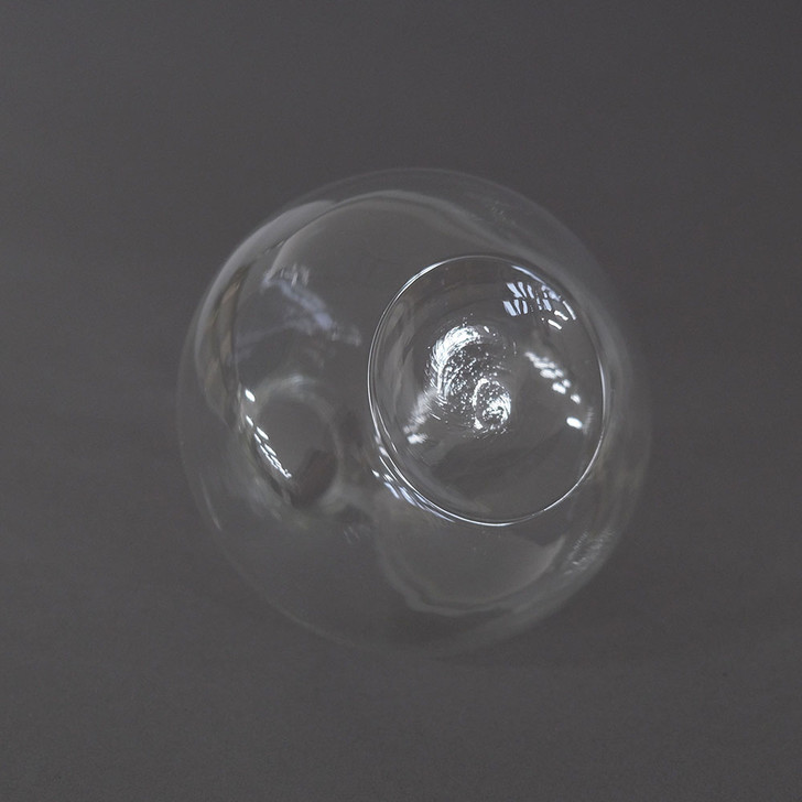 SHESAY Crown Glass Flower Vase Maroon