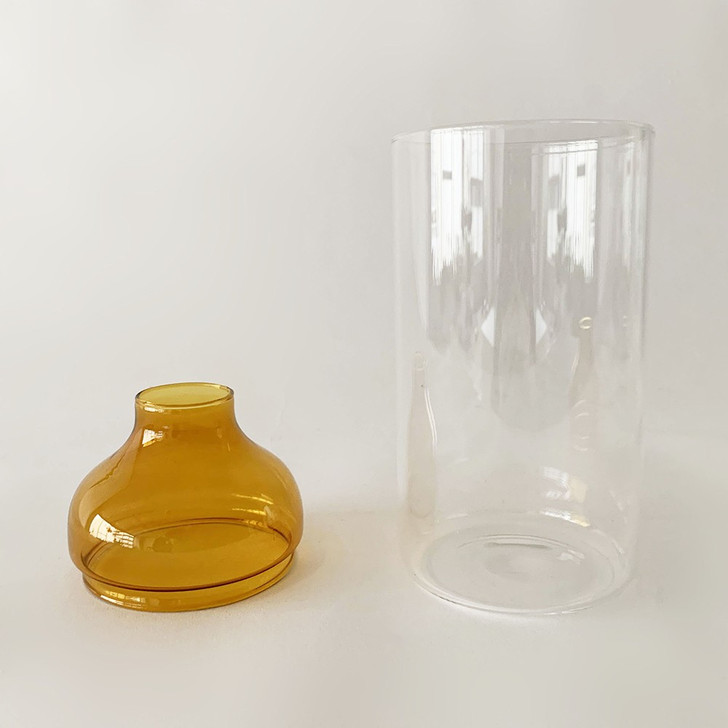 SHESAY Glass Color Dome Separate Bottle