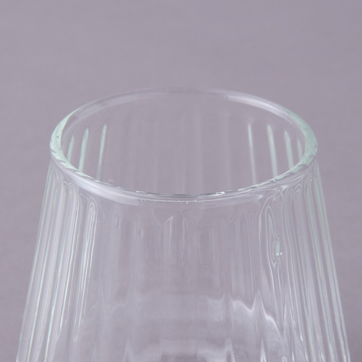 SHESAY Crown Glass Finoline Flower Vase Tas