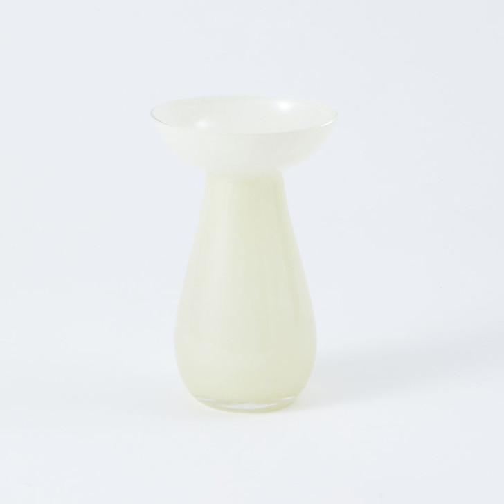 SHESAY Milky Glass Flower Vase Col