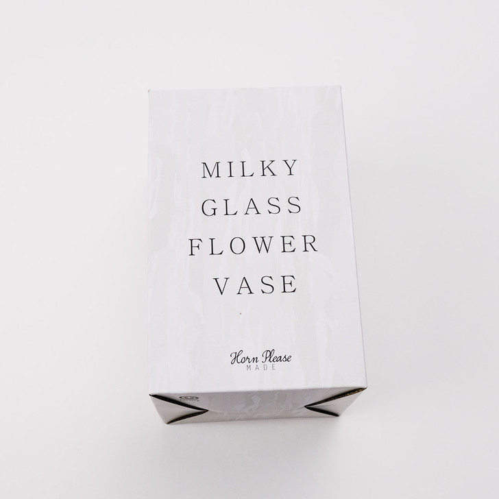 SHESAY Milky Glass Flower Vase Col