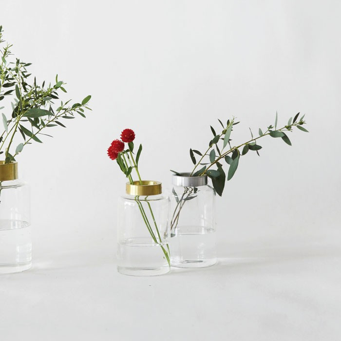 SHESAY Glass Neck Cap Flower Vase Hals