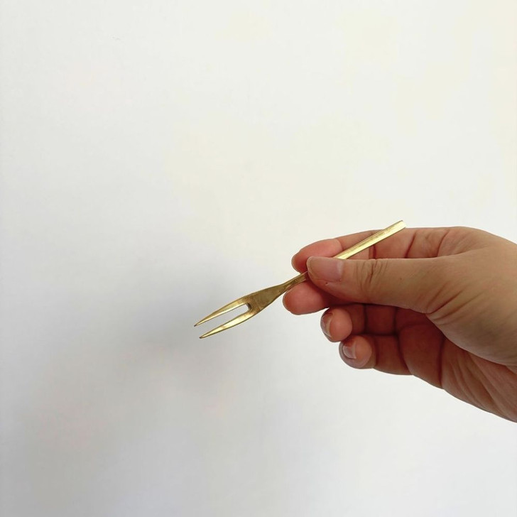 SHESAY Brass Fruit Fork