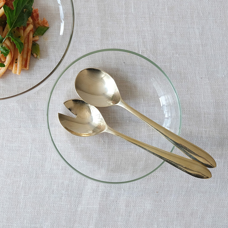 SHESAY BRASS Salad Server Spoon
