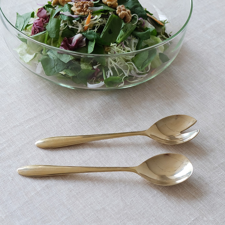 SHESAY BRASS Salad Server Spoon