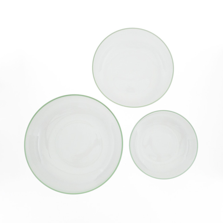 SHESAY Crown Glass Shallow Bowl