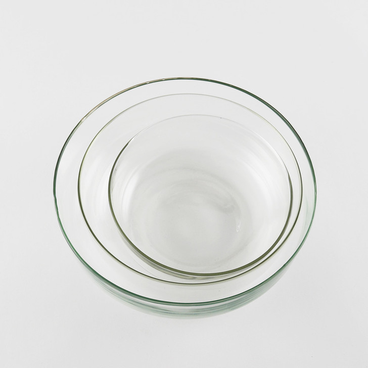 SHESAY Crown Glass Shallow Bowl