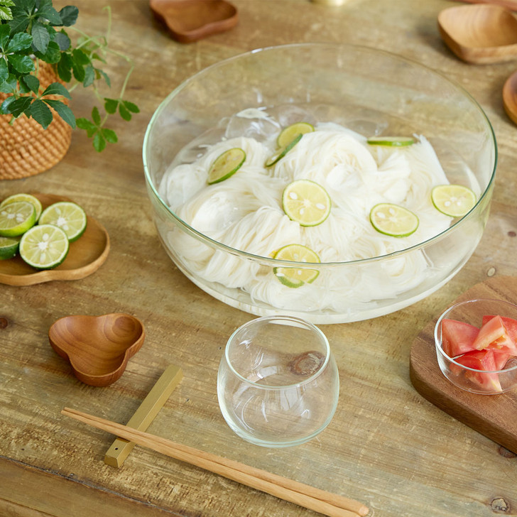 SHESAY Crown Glass Shallow Bowl