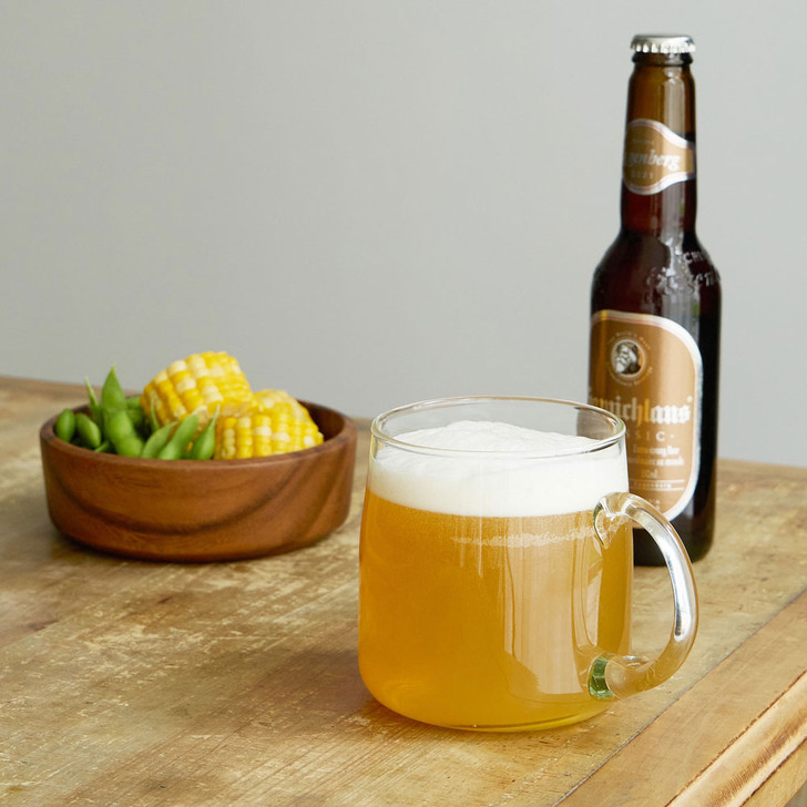 SHESAY Crown Glass Beer Mug