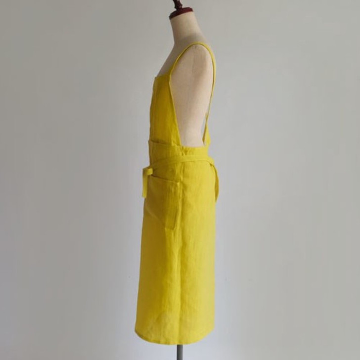 SHESAY Linen Glowing Colored Full Apron