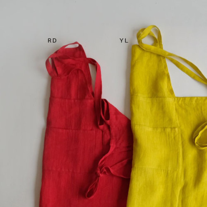 SHESAY Linen Glowing Colored Full Apron