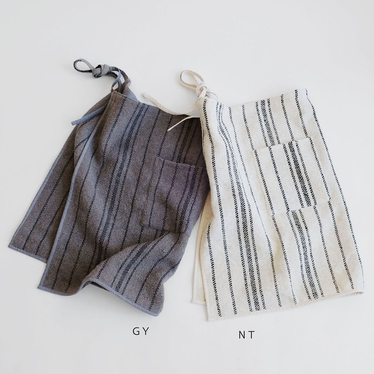 SHESAY Recycle Wool Meld Stripe Cafe Apron