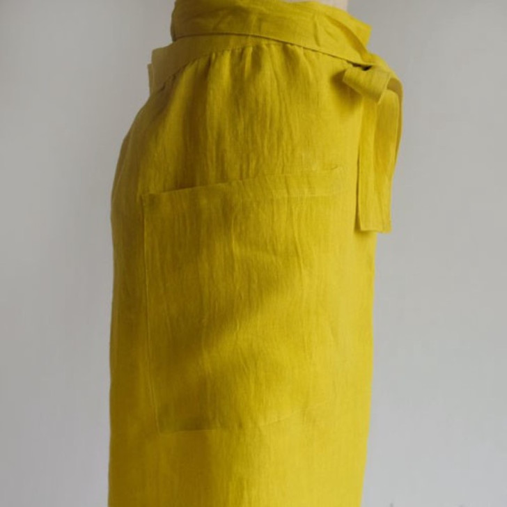 SHESAY Linen Glowing Colored Skirt Apron