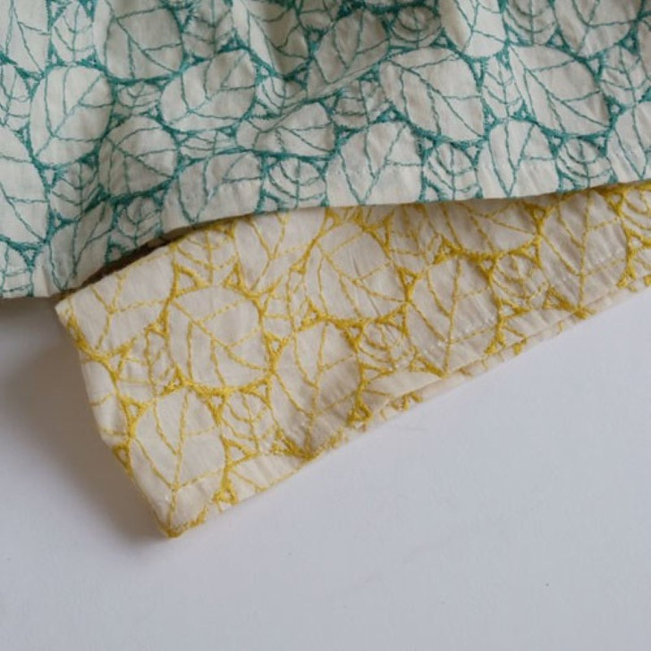 SHESAY Leaf Embroidery Skirt Apron