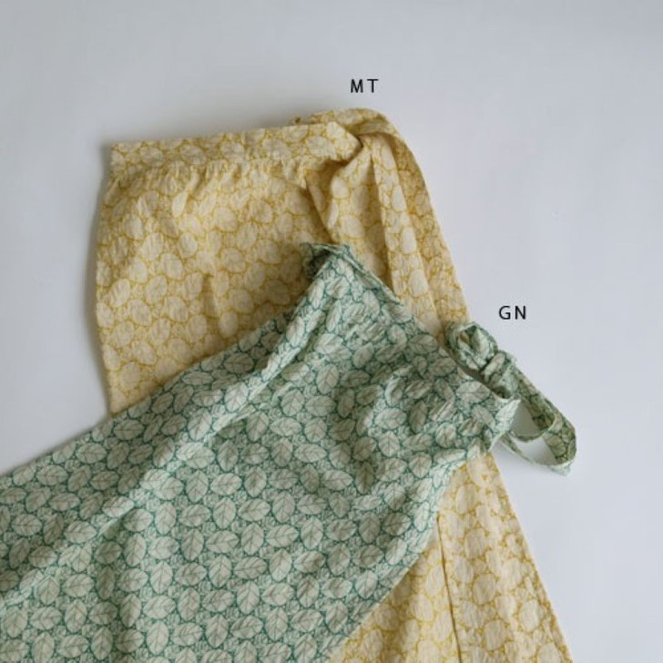 SHESAY Leaf Embroidery Skirt Apron