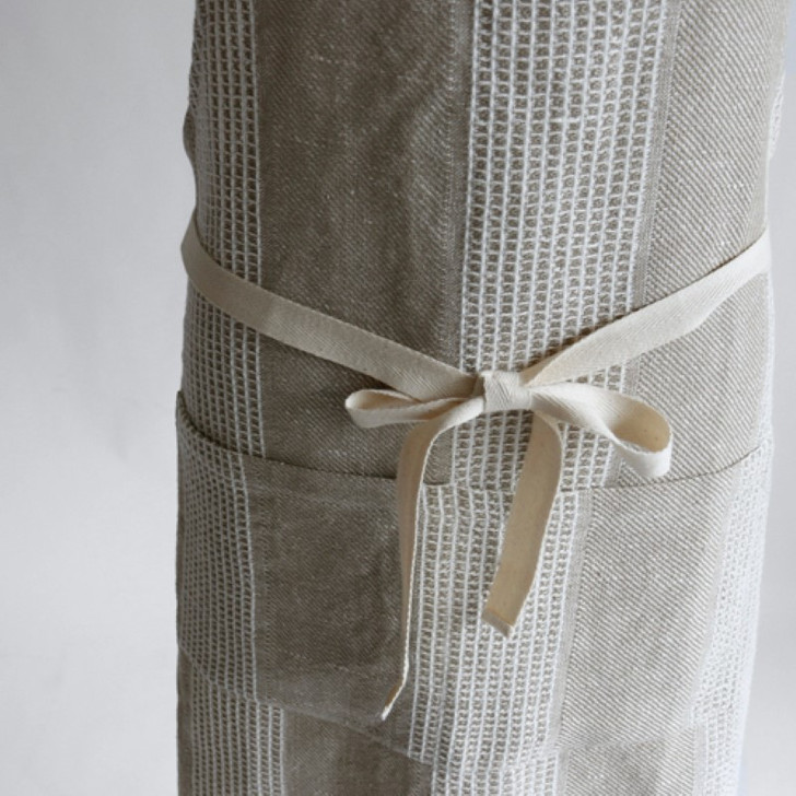 SHESAY Full Apron Waffle Stripe