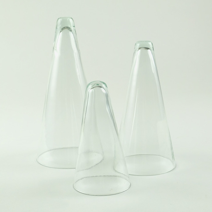 SHESAY Crown Glass Cover Cone Shape