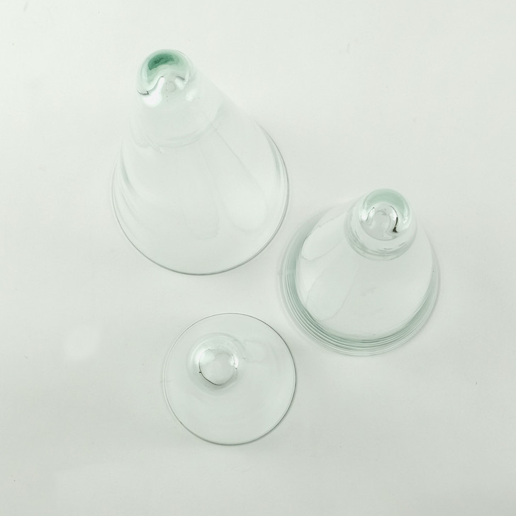 SHESAY Crown Glass Cover Cone Shape