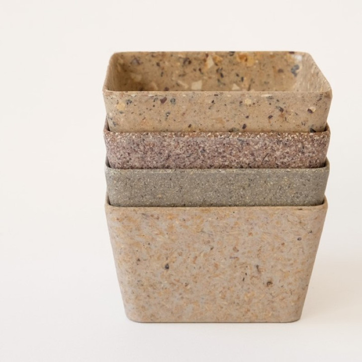 SHESAY RECYCLE Square Plant Pots, Set of 4