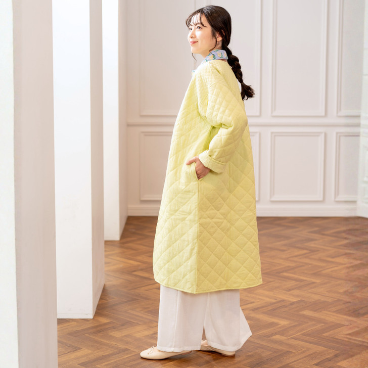 SHESAY Lightweight Quilted Long Coat