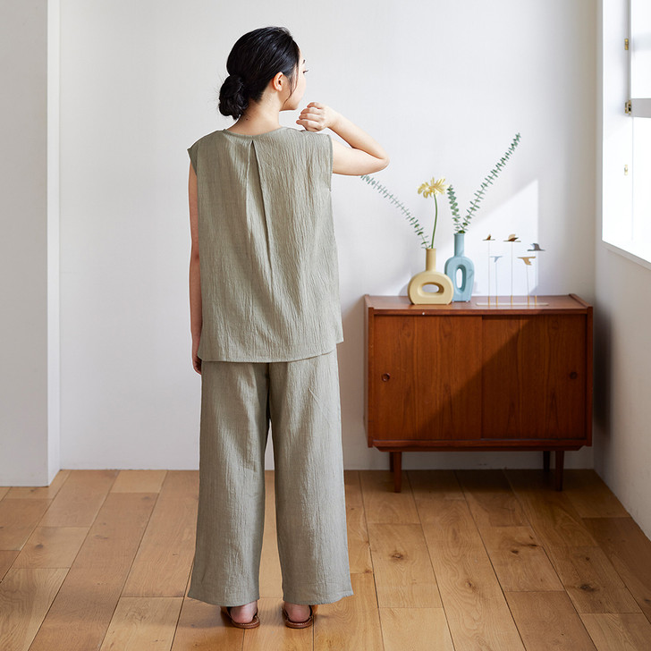 SHESAY Cotton Flax Loungewear Pants