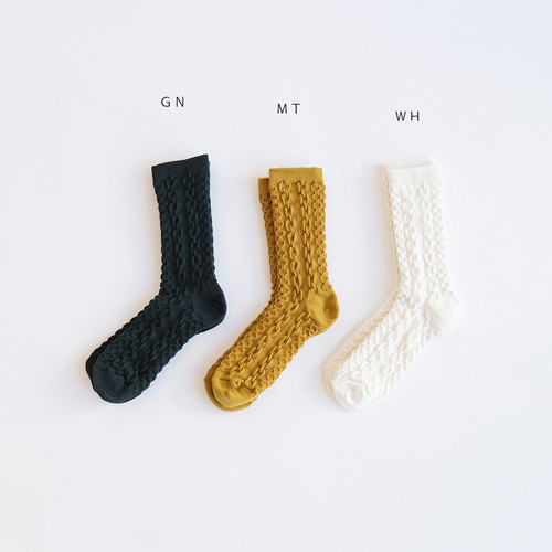 SHESAY Silk Honeycomb Double-Layer Socks