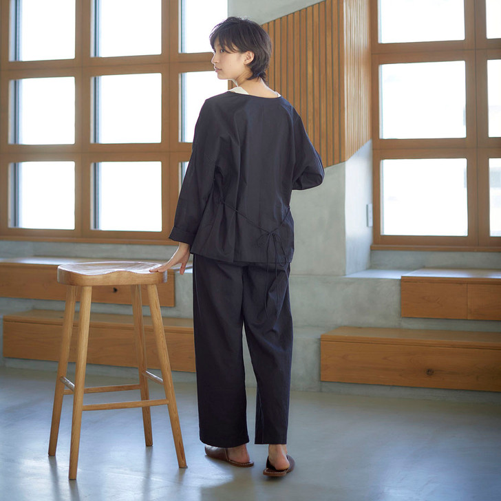 SHESAY Organic Cotton Loungewear Cache-Coeur Blouse