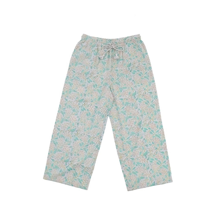 SHESAY Block Print Portulaca Loungewear Pants